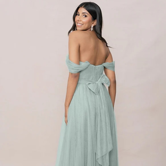 Revelry Bridesmaid Dress – Sage Green Rosalie Convertible Gown